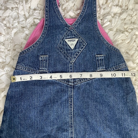 Oshkosh Winter Jean Overalls Girls Dress Bib 24 Months Penguins - Picture 8 of 9